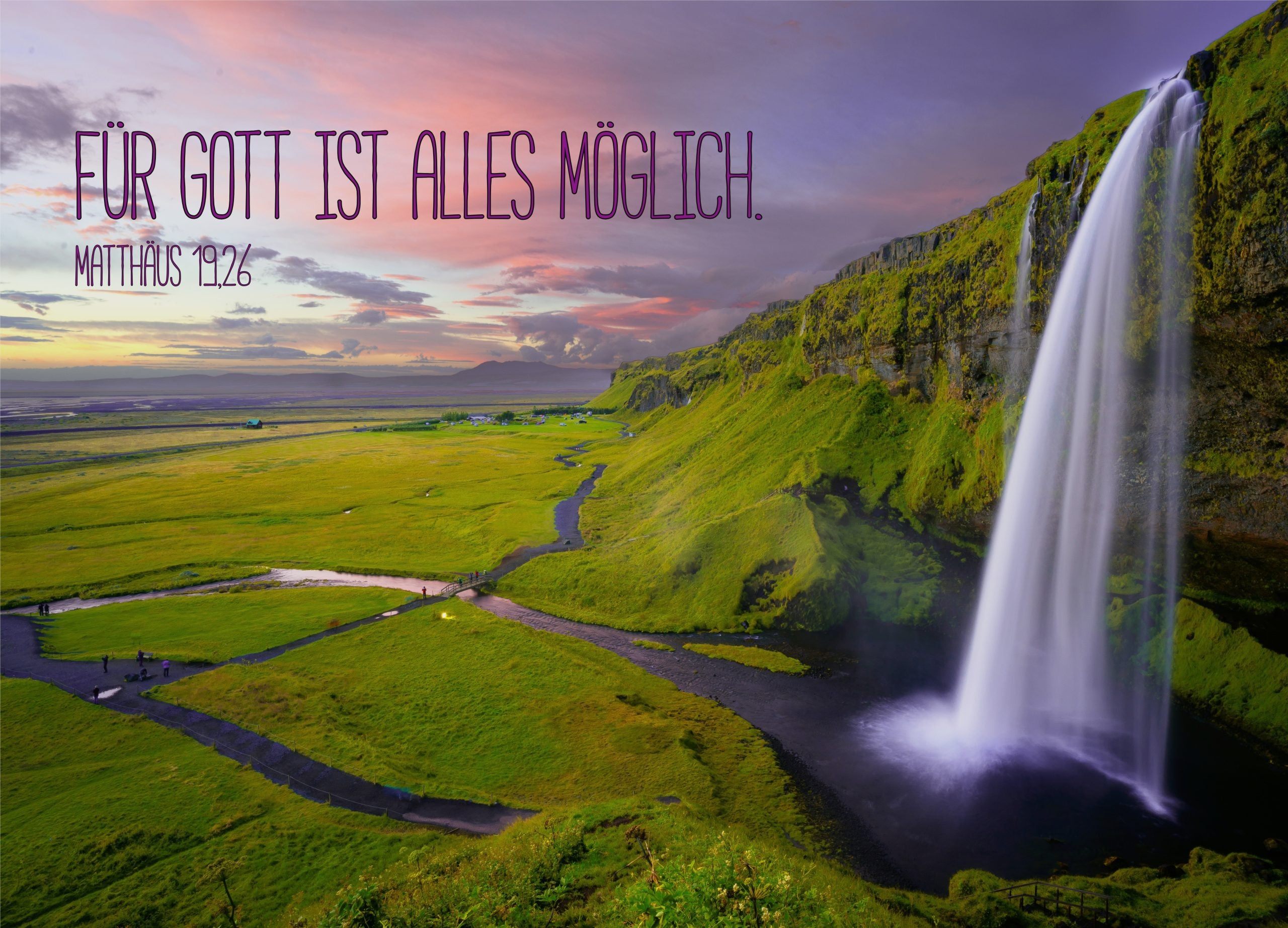 Postkarte  Für Gott ist alles möglich