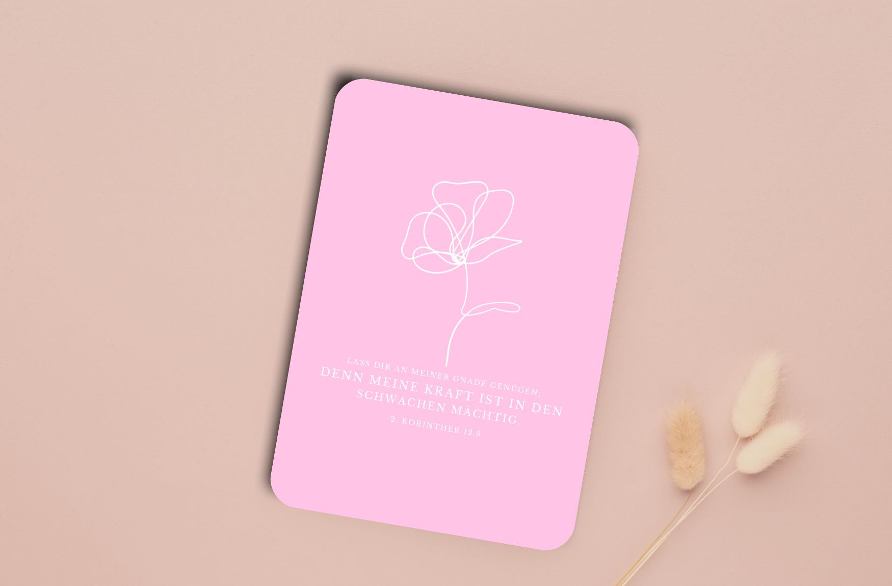 Postkarte Blume