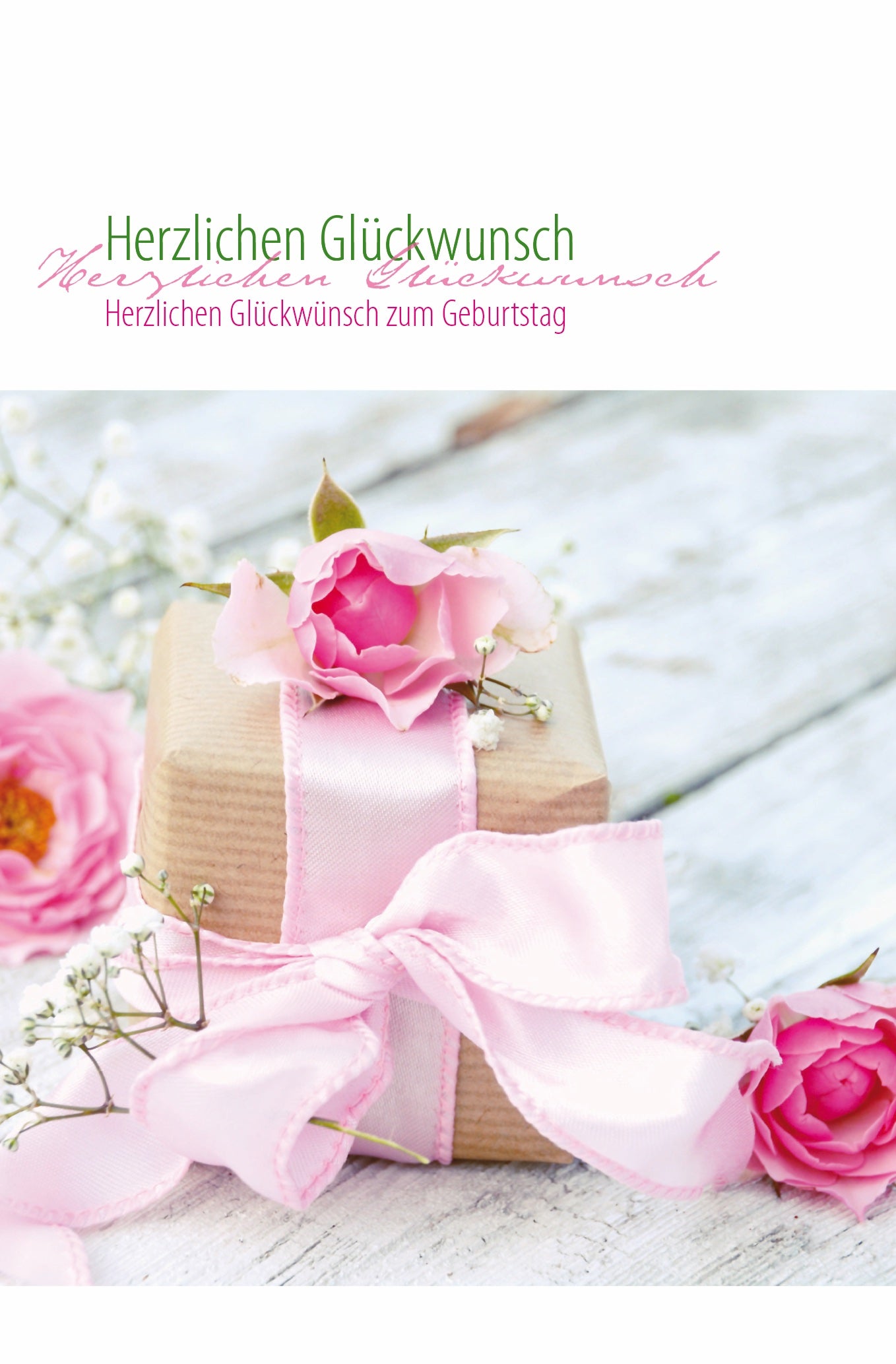 Faltkarte Herzlichen Glückwunsch