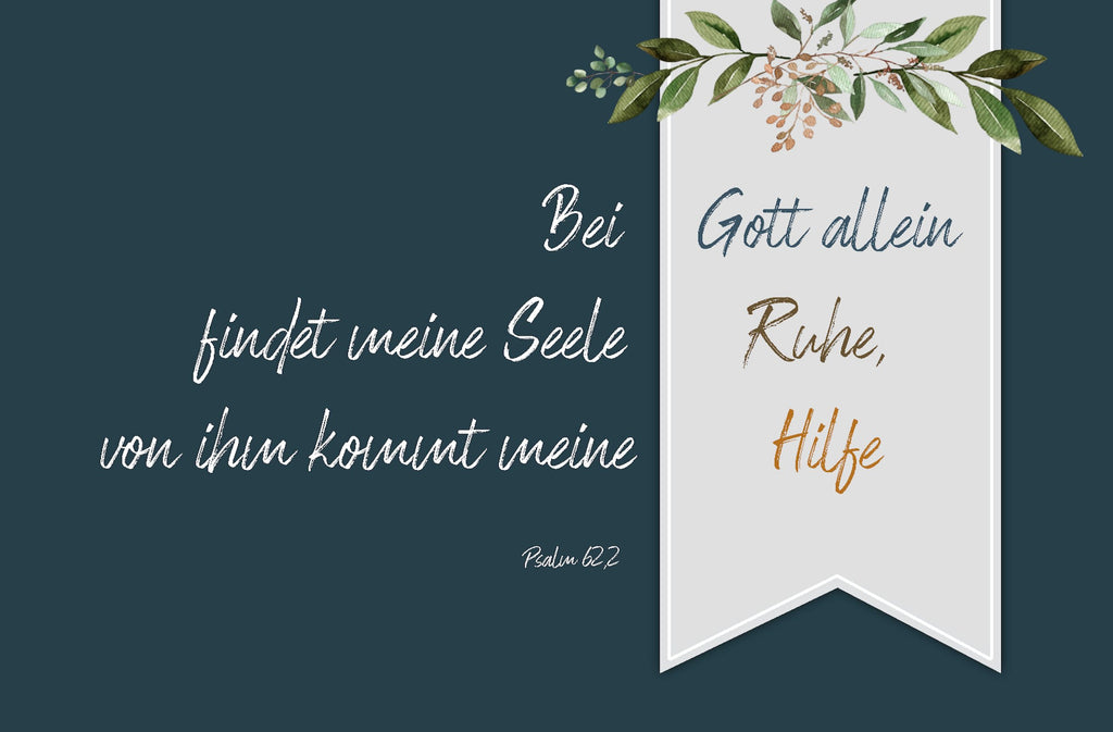 Postkarte Bei Gott allein findet meine Seele Ruhe