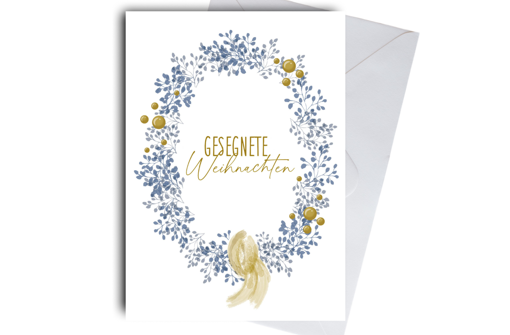 Faltkarte Weihnachten Kranz