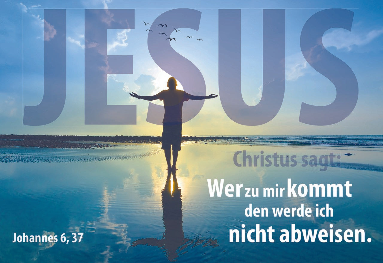 Faltkarte Jahreslosung 2022 Jesus Christus sagt