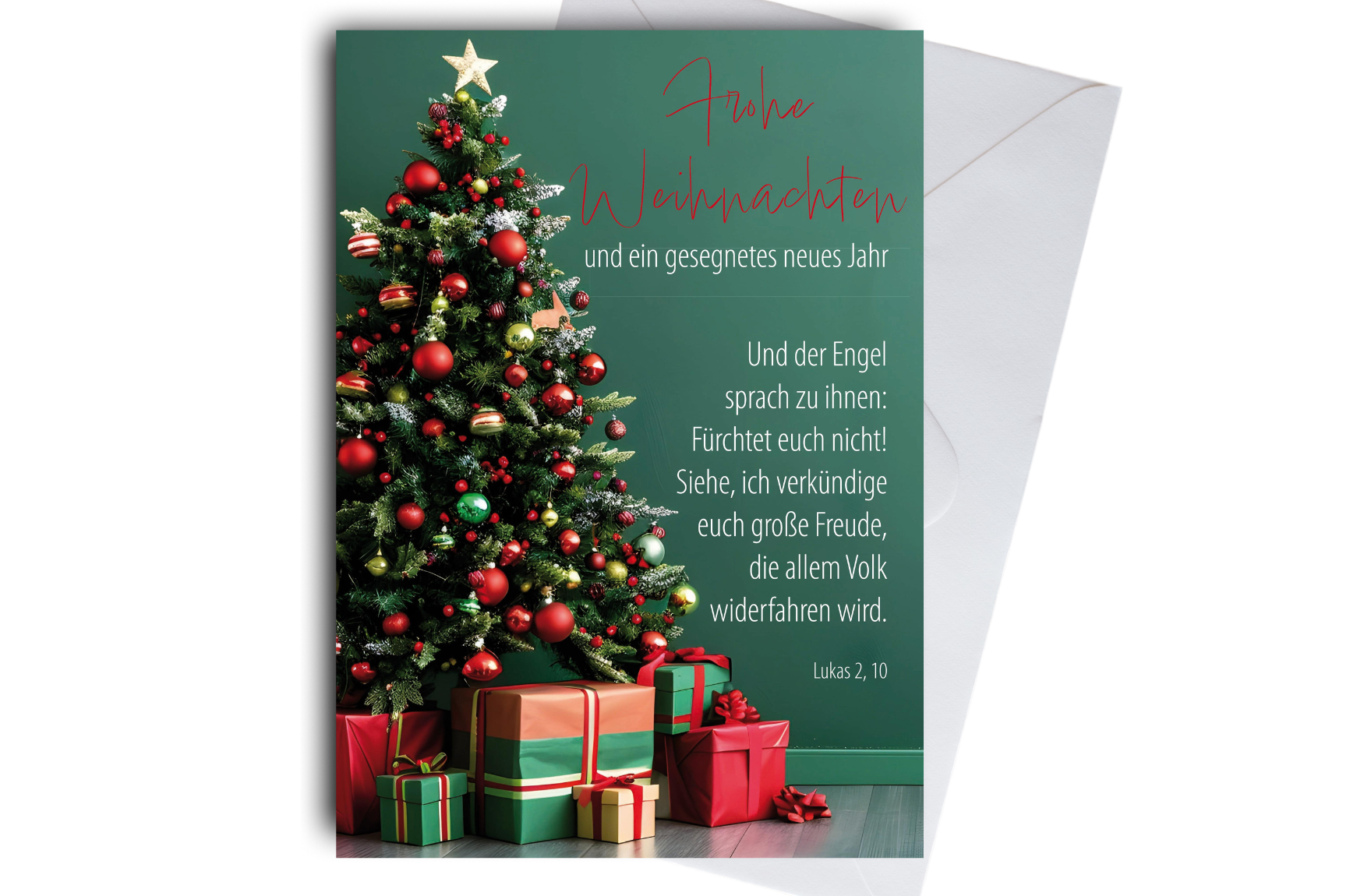 Faltkarte Weihnachten Baum