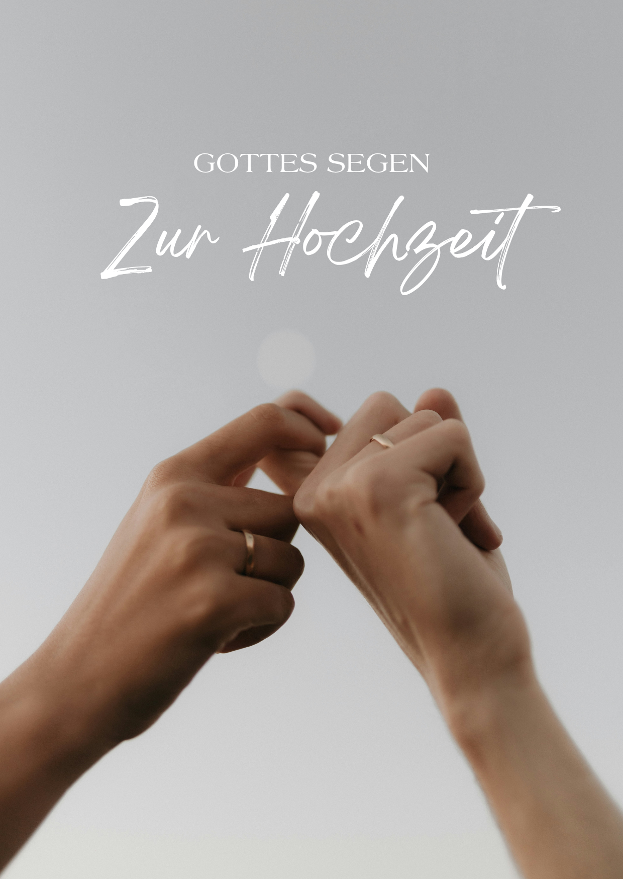 Faltkarte Hochzeit "Hände"