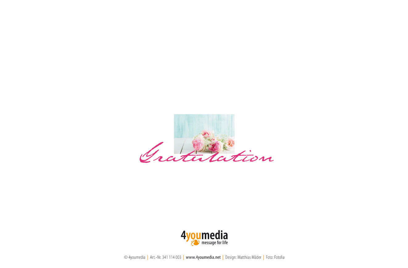 Faltkarte Gratulation - Geburtstag