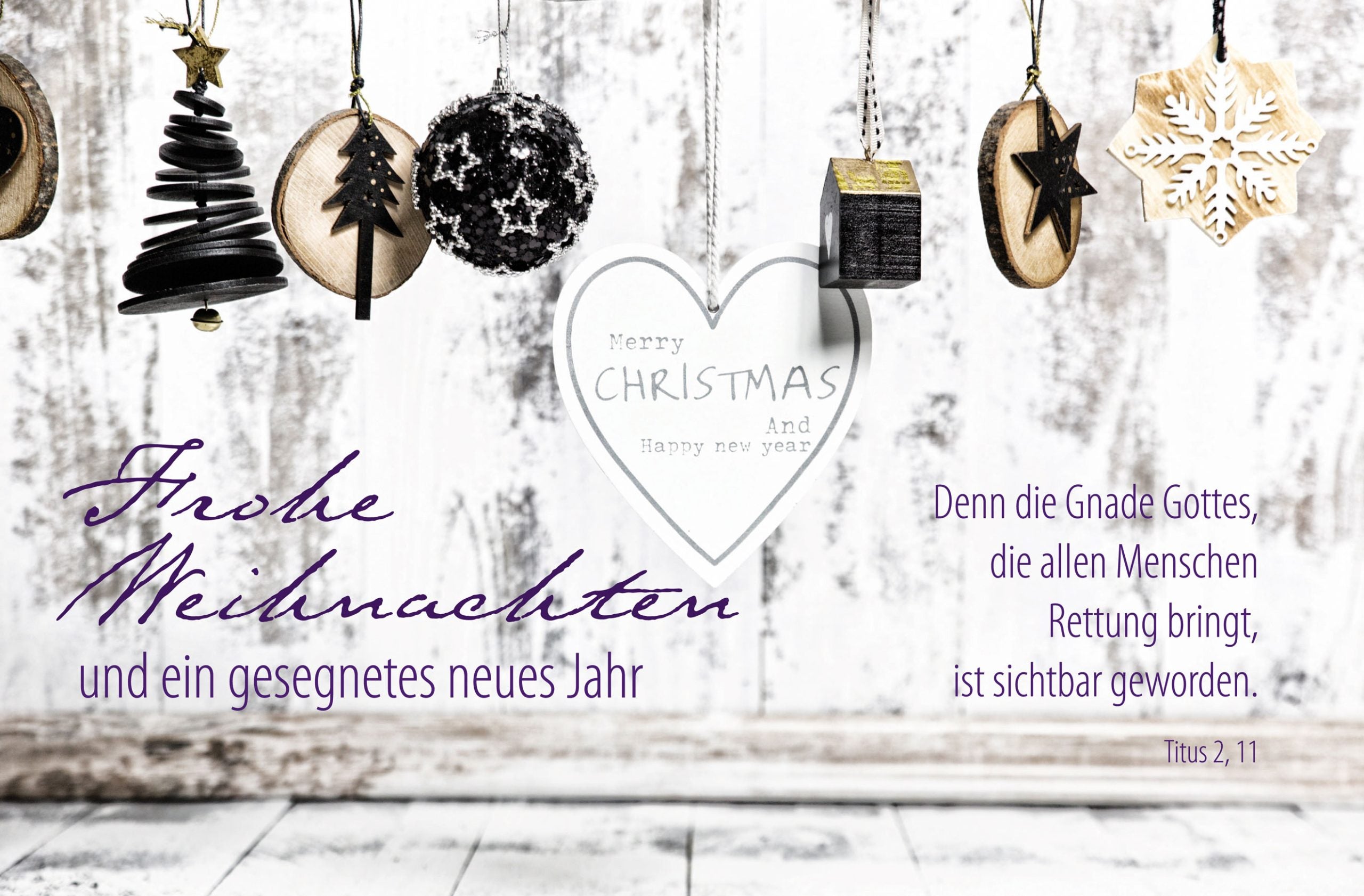 Faltkarte Frohe Weihnachten