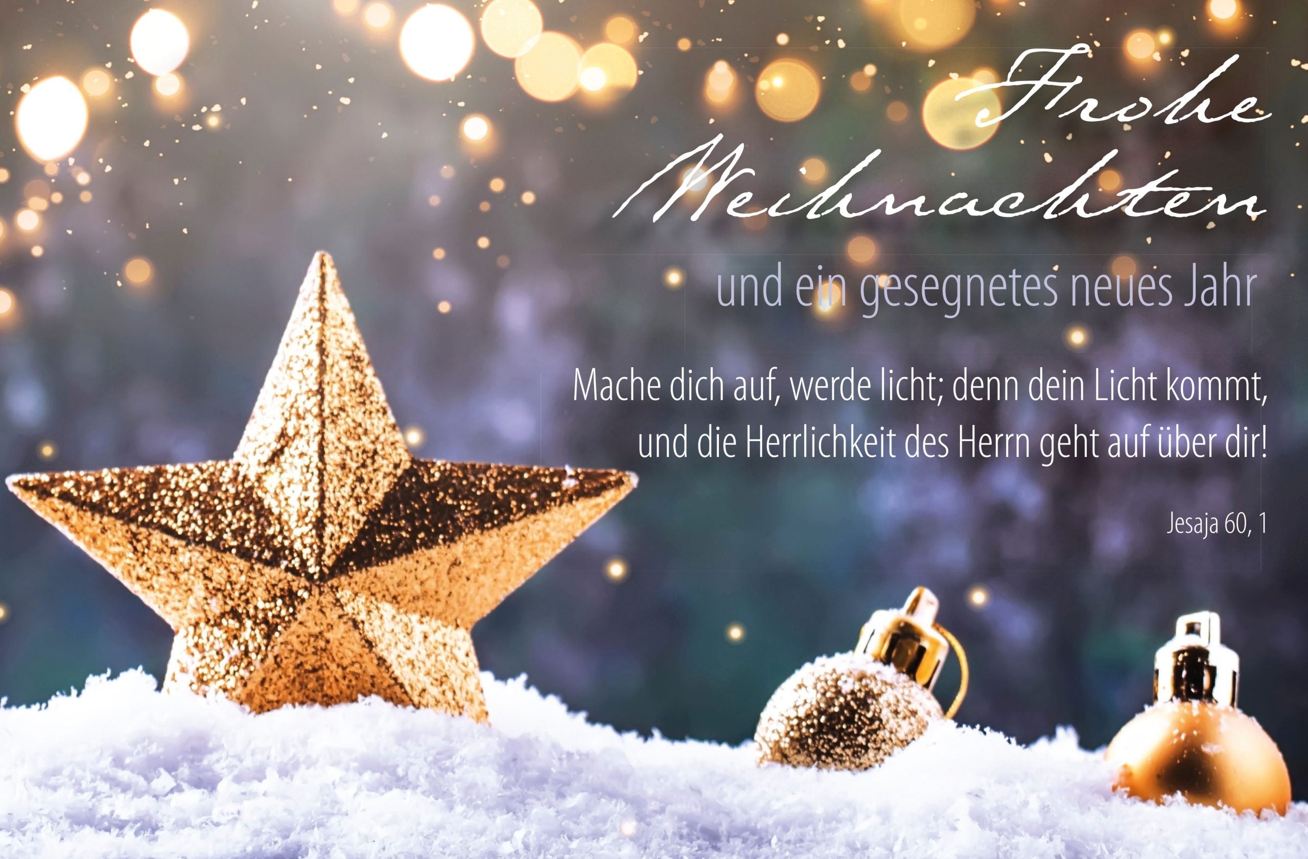 Faltkarte Frohe Weihnachten