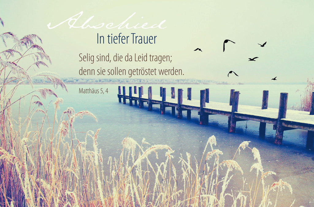 Faltkarte Abschied - In tiefer Trauer
