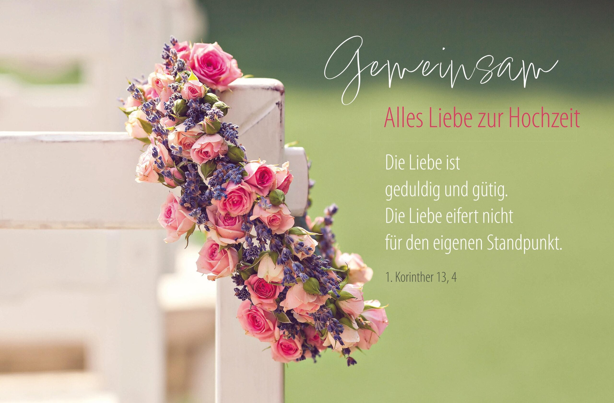 Faltkarte Gemeinsam - Alles Liebe zur Hochzeit