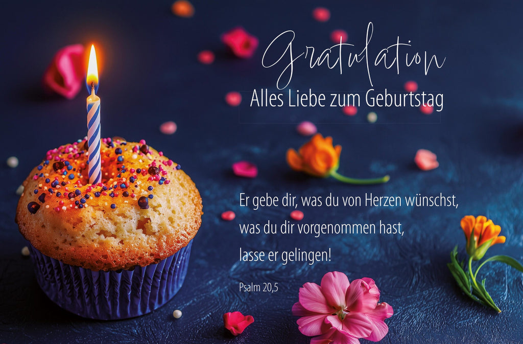 Faltkarte Geburtstag Muffin