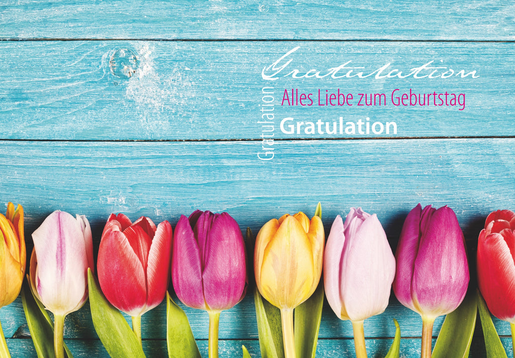 Postkarte Gratulation