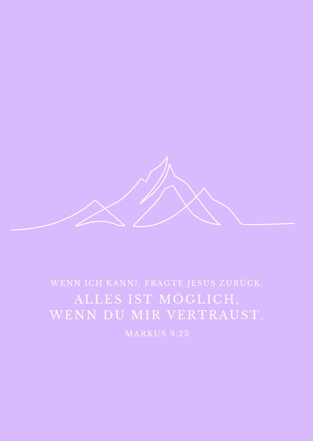 Postkarte Mountain