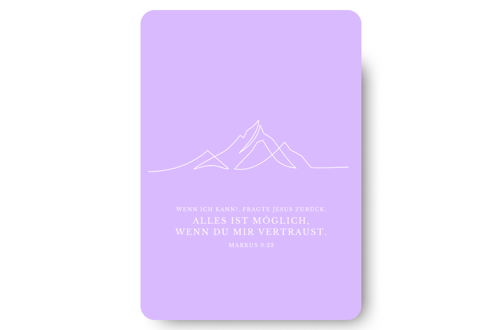 Postkarte Mountain