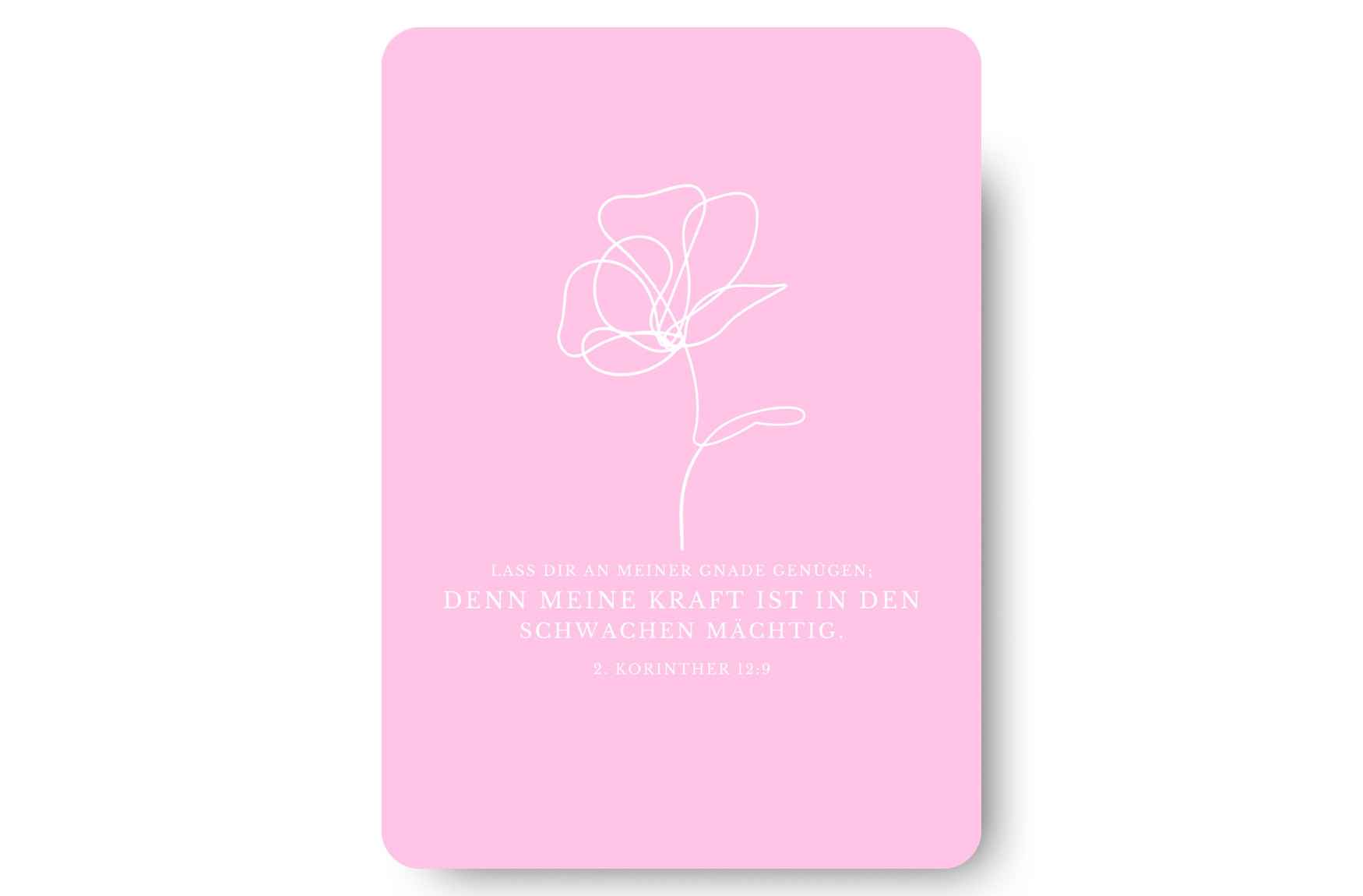 Postkarte Blume