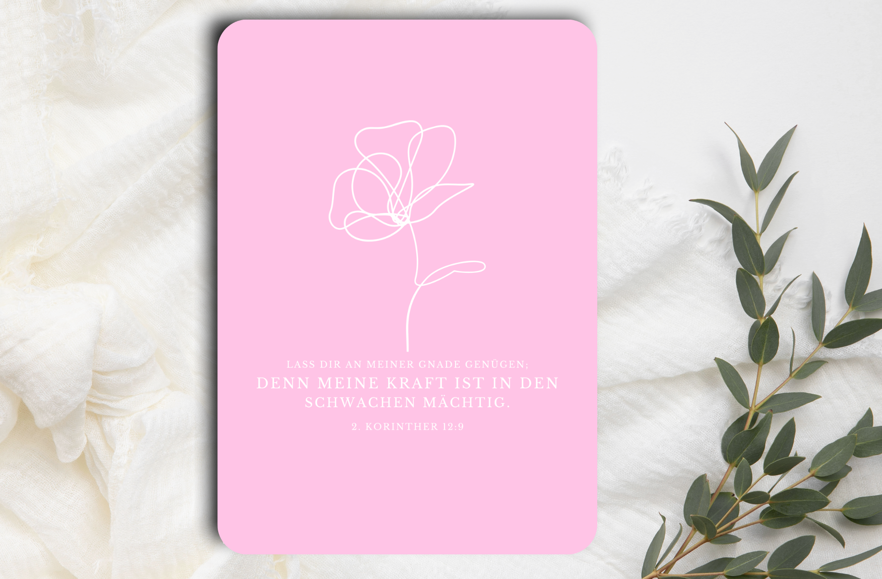 Postkarte Blume
