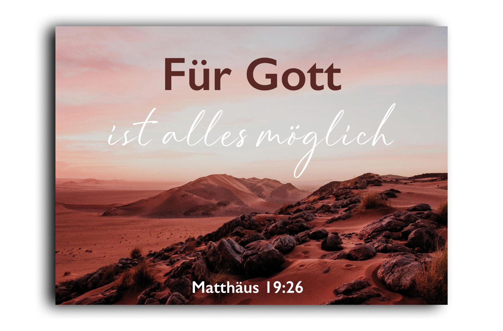 Postkarte Wüste