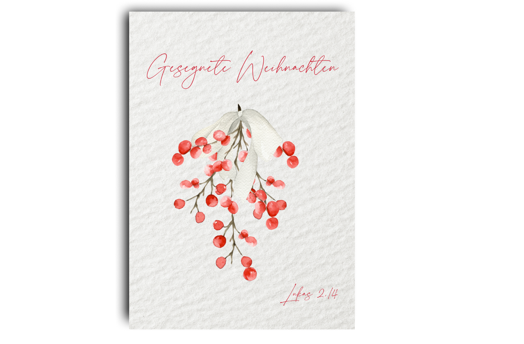 Postkarte Weihnachten Strauß