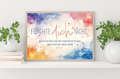 A3 Poster laminiert Jahreslosung 2027 Bunte Farben