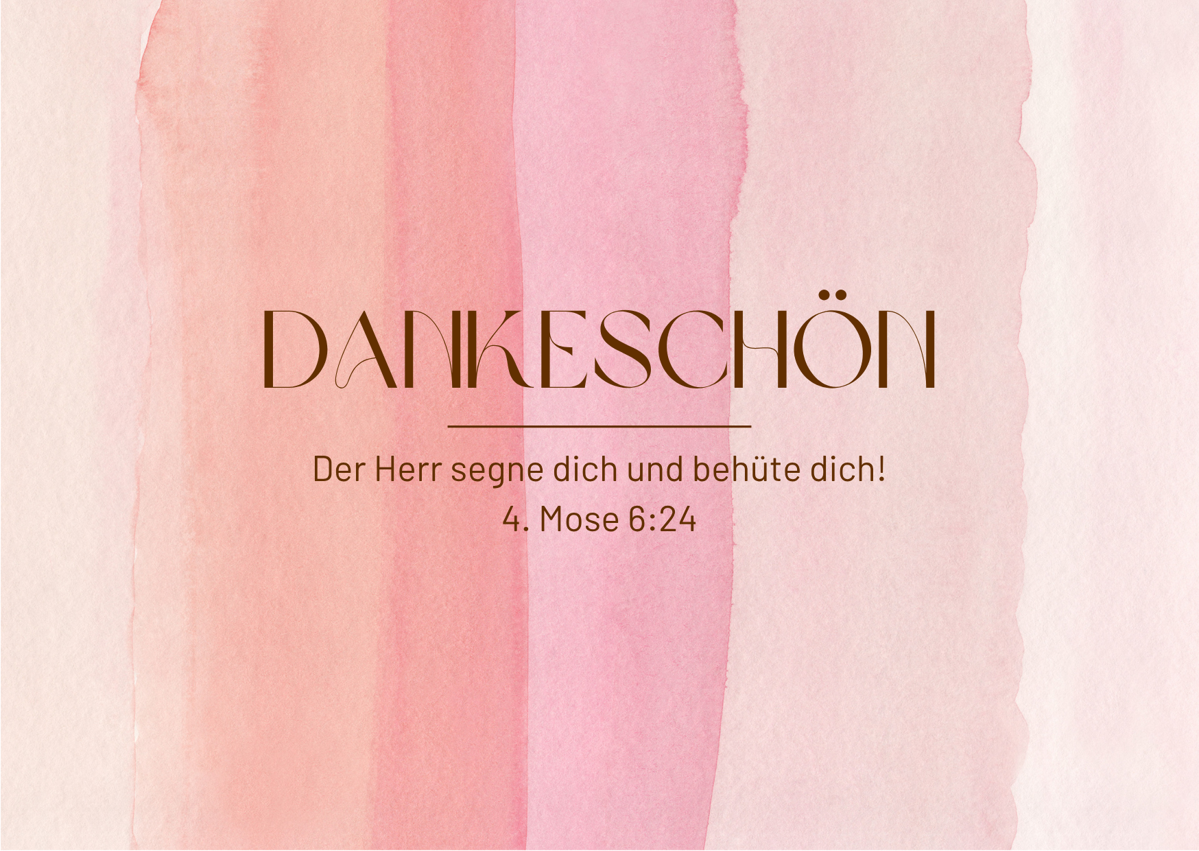 Postkarte Dankeschön