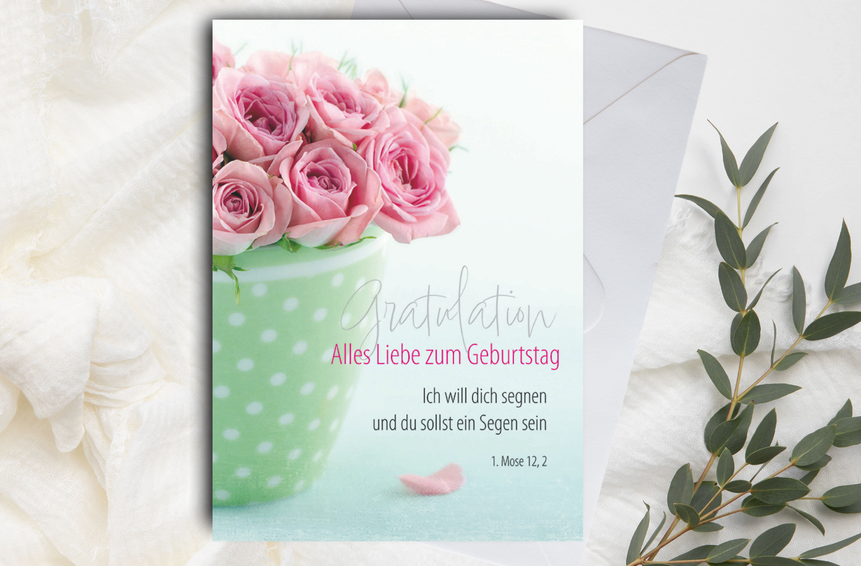 Faltkarte - Gratulation - Zum Geburtstag