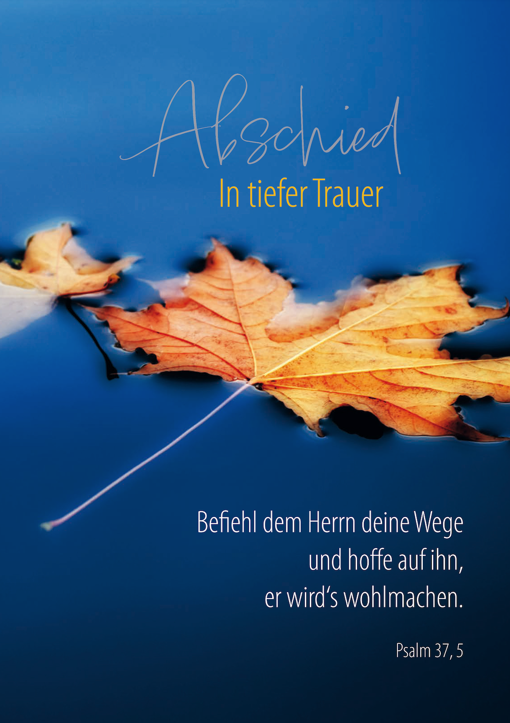 Faltkarte - Abschied