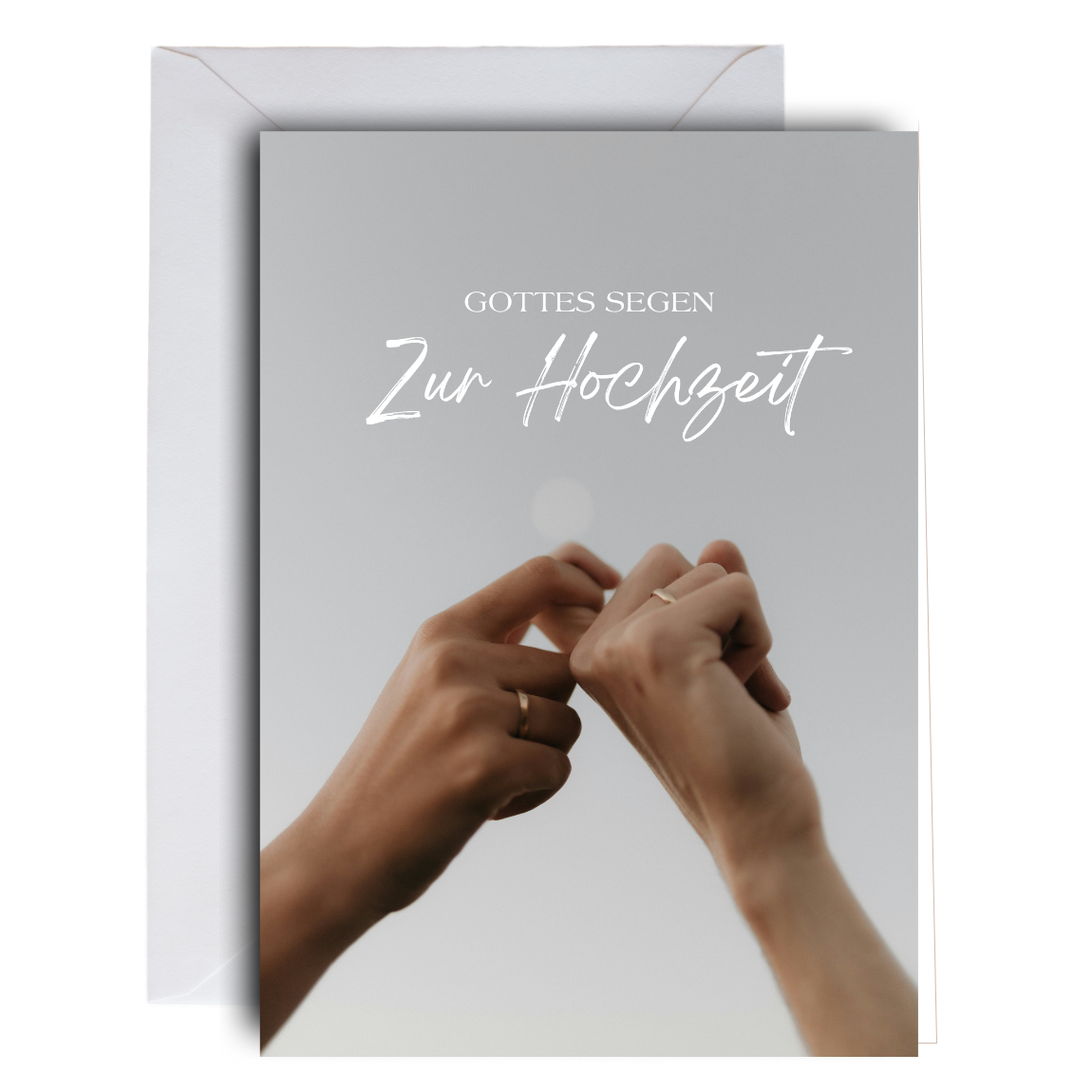 Faltkarte Hochzeit "Hände"