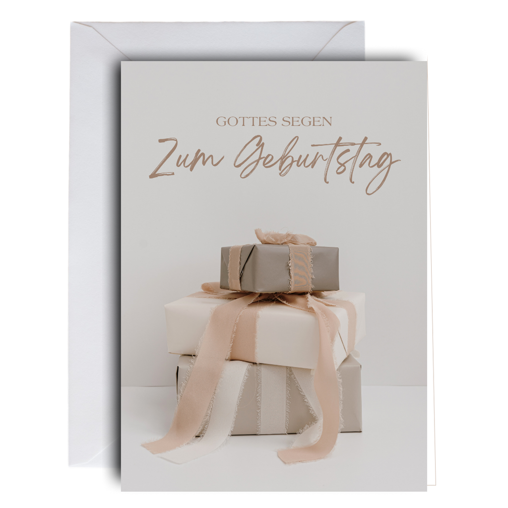 Faltkarte Geburtstag "Geschenke"