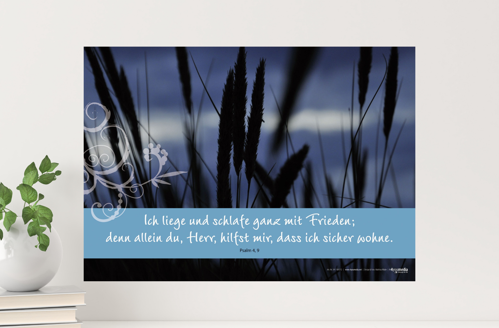 Poster A2 Ich liege und schlafe ganz mit...