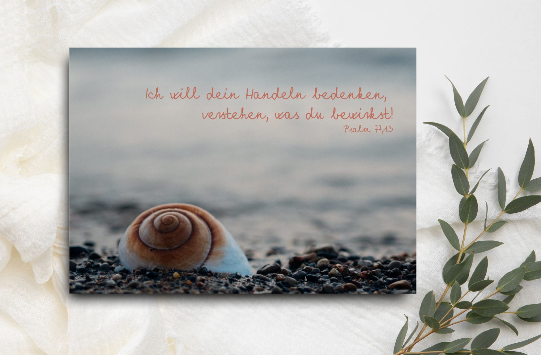 Postkarte  Ich will dein Handeln bedenken