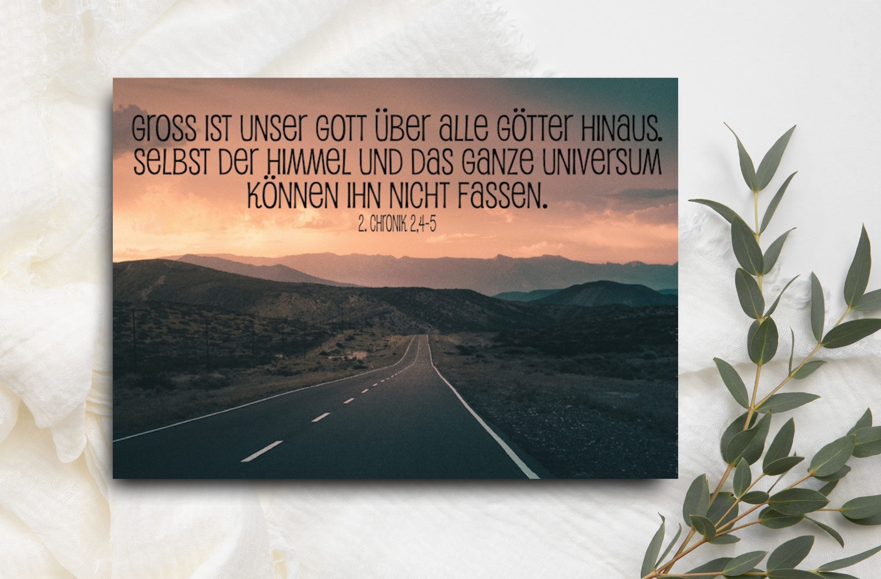 Postkarte Gross ist unser Gott
