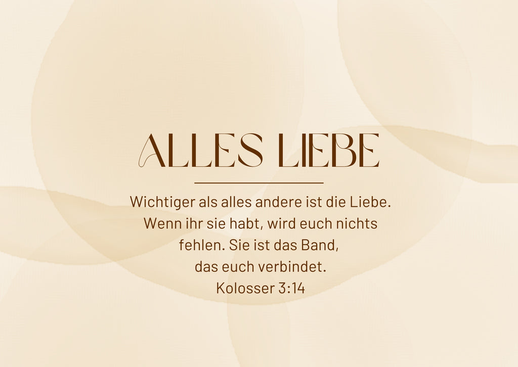 Postkarte Alles Liebe