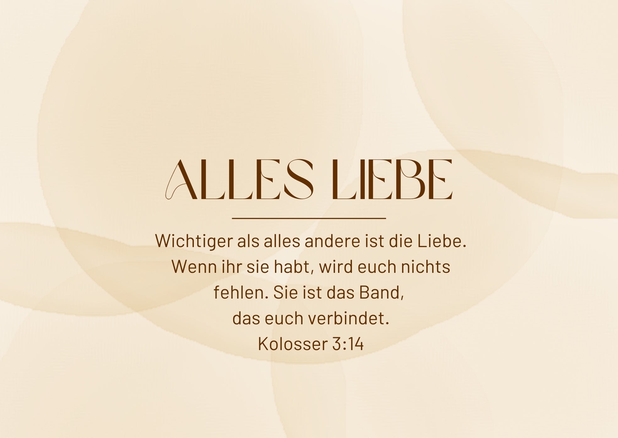 Postkarte Alles Liebe