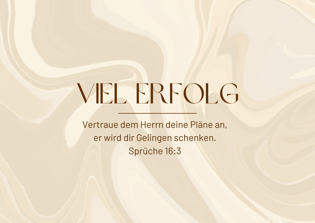 Postkarte Viel Erfolg