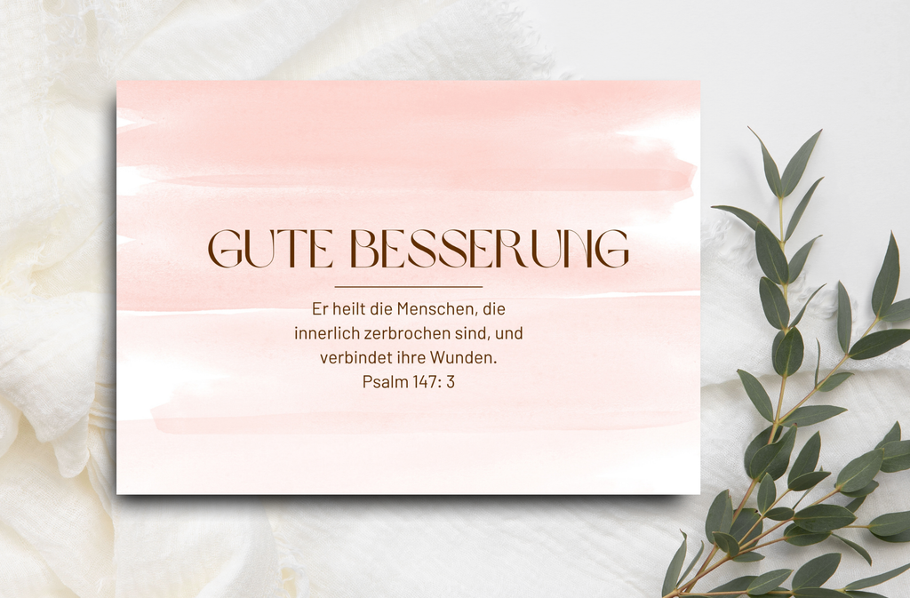 Postkarte Gute Besserung