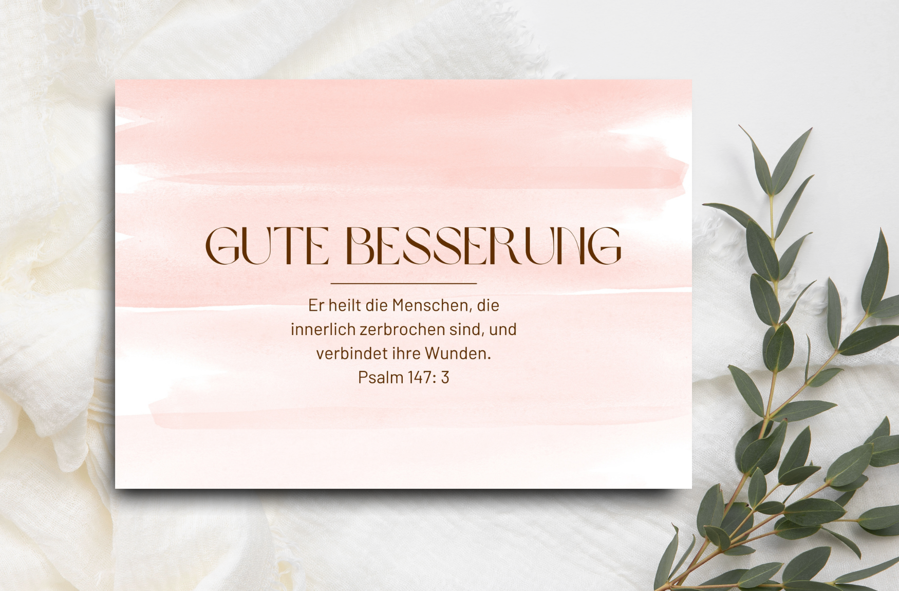 Postkarte Gute Besserung