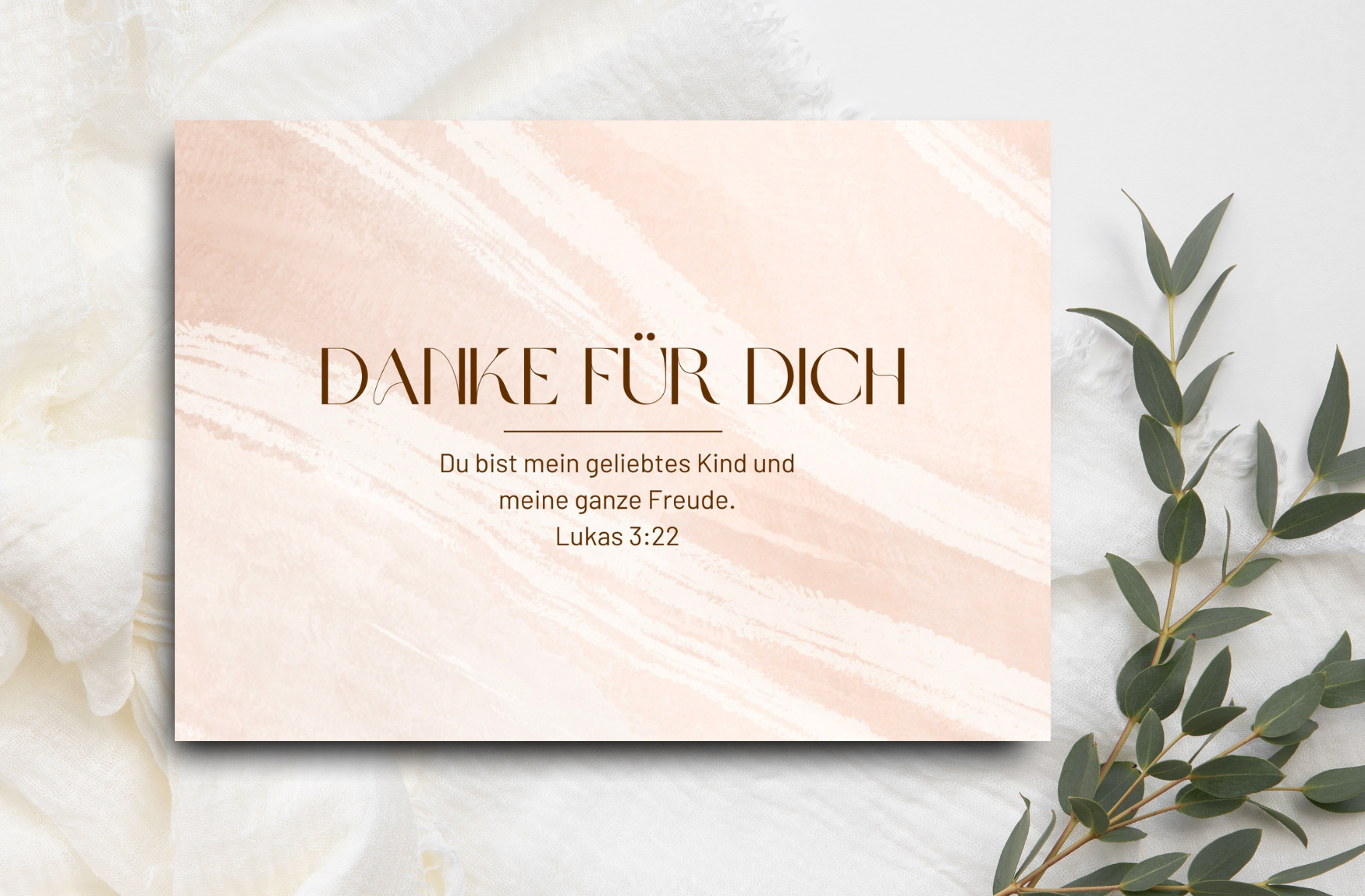 Postkarte Danke für Dich