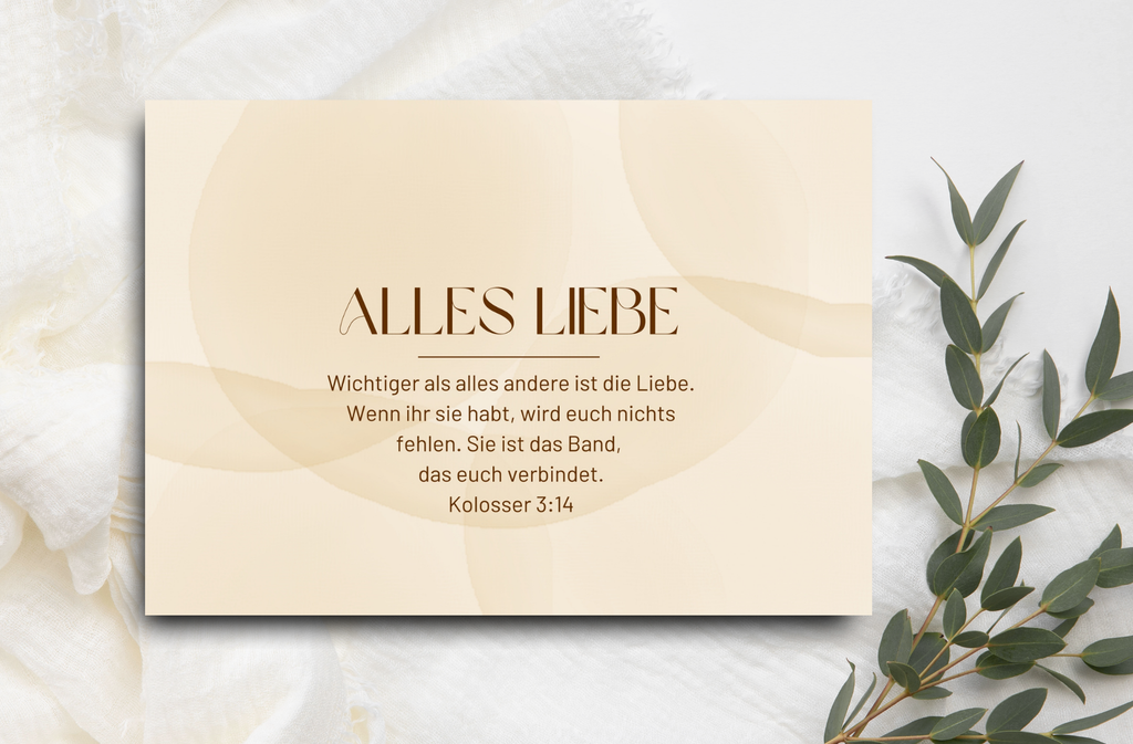 Postkarte Alles Liebe