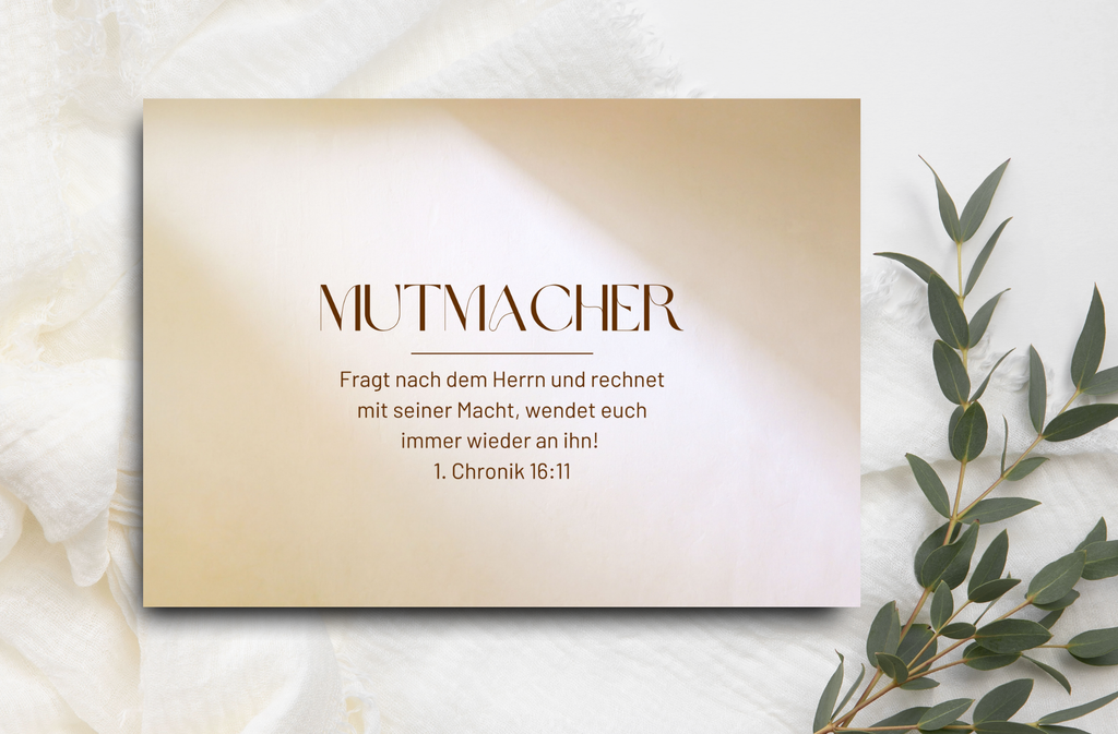 Postkarte Mutmacher