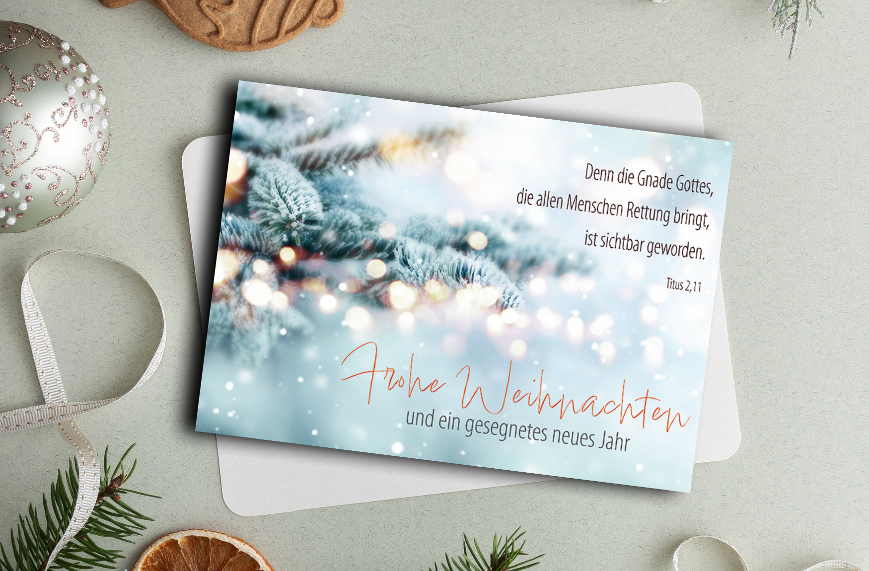 Faltkarte Weihnachten "Tanne"