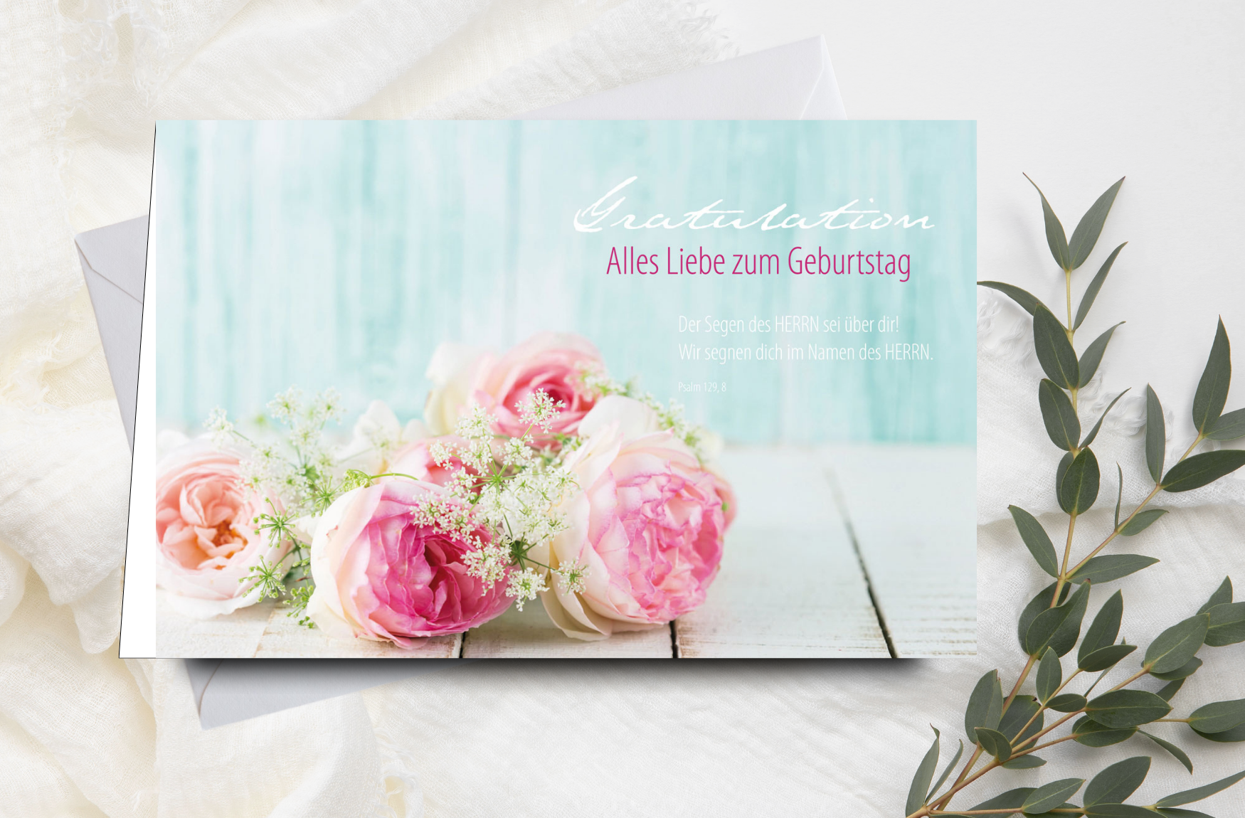 Faltkarte Gratulation - Geburtstag