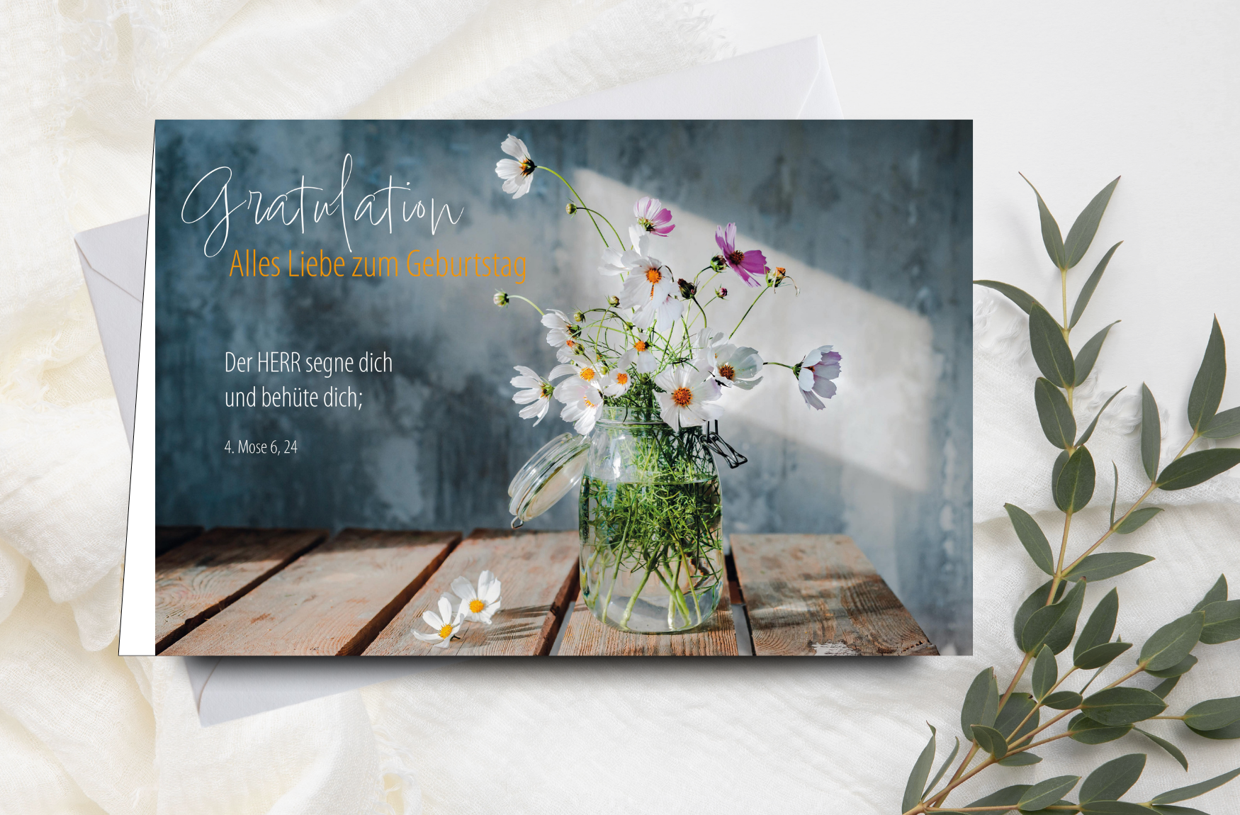 Faltkarte - Gratulation - Alles Liebe zum Geburtstag