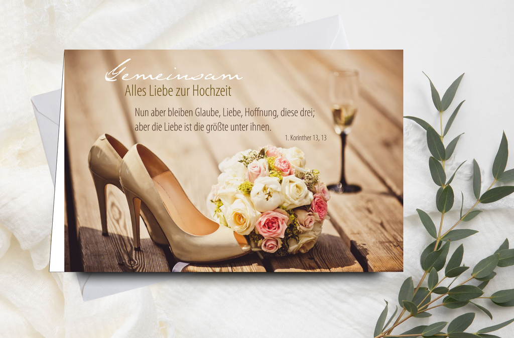 Faltkarte Alles Liebe zur Hochzeit