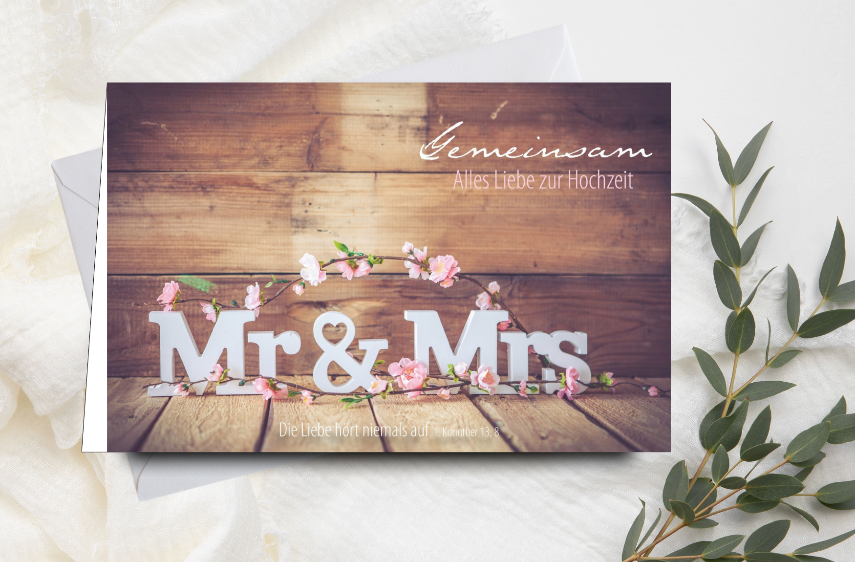 Faltkarte Alles Liebe zur Hochzeit