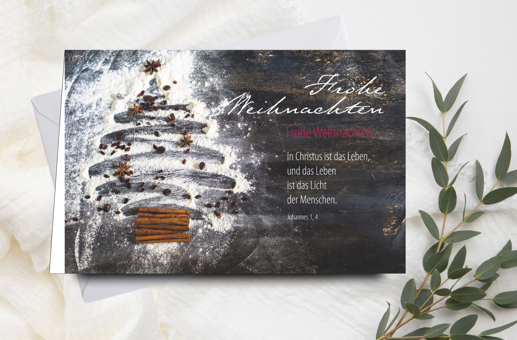 Faltkarte Frohe Weihnachten