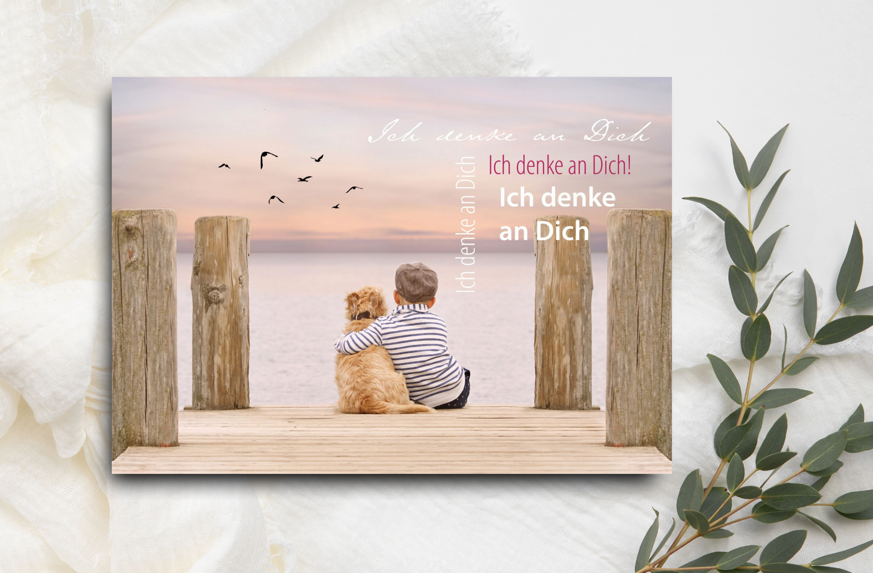 Postkarte Ich denke an Dich
