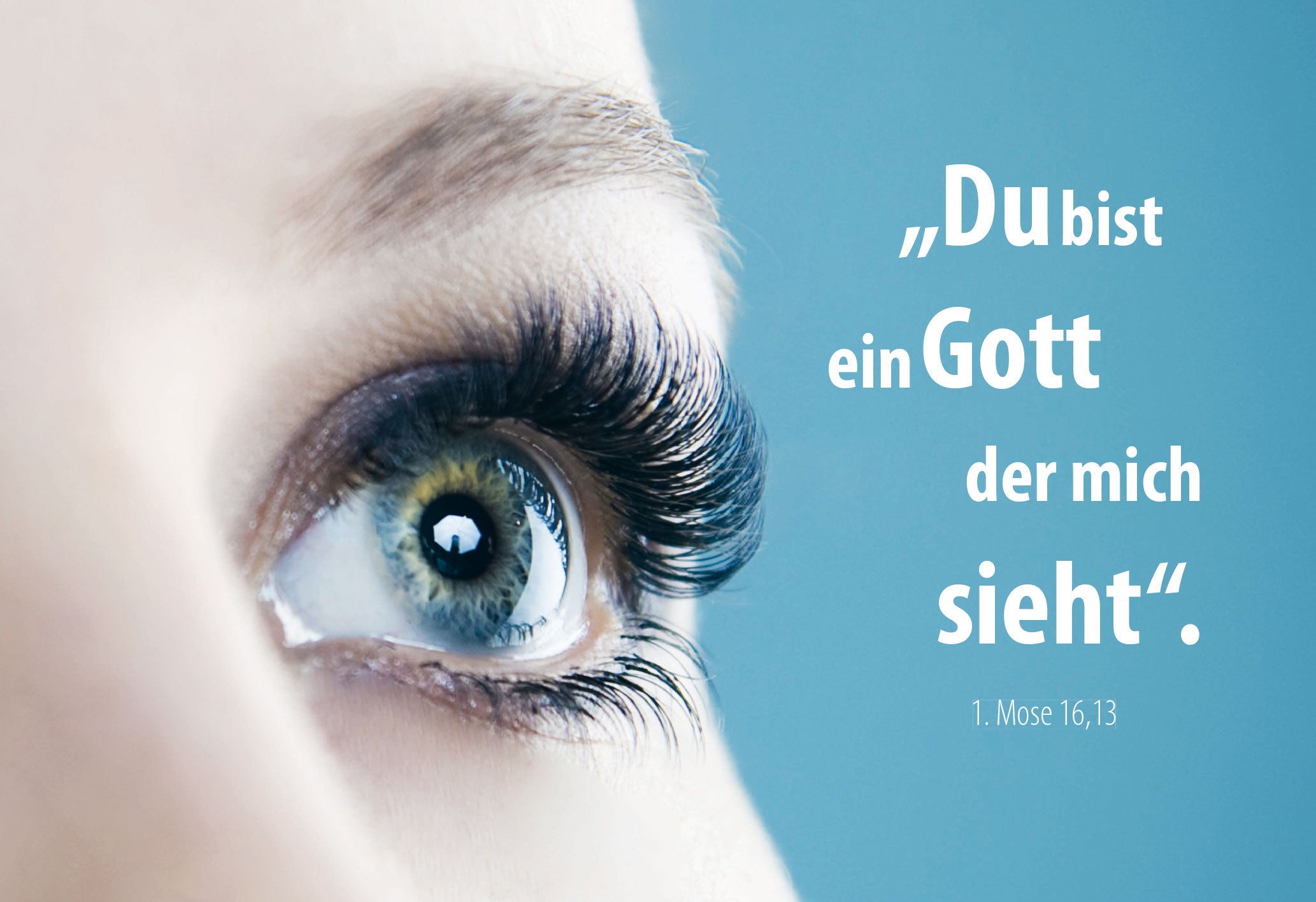 Poster A3 Jahreslosung 2023 Motiv "Auge"