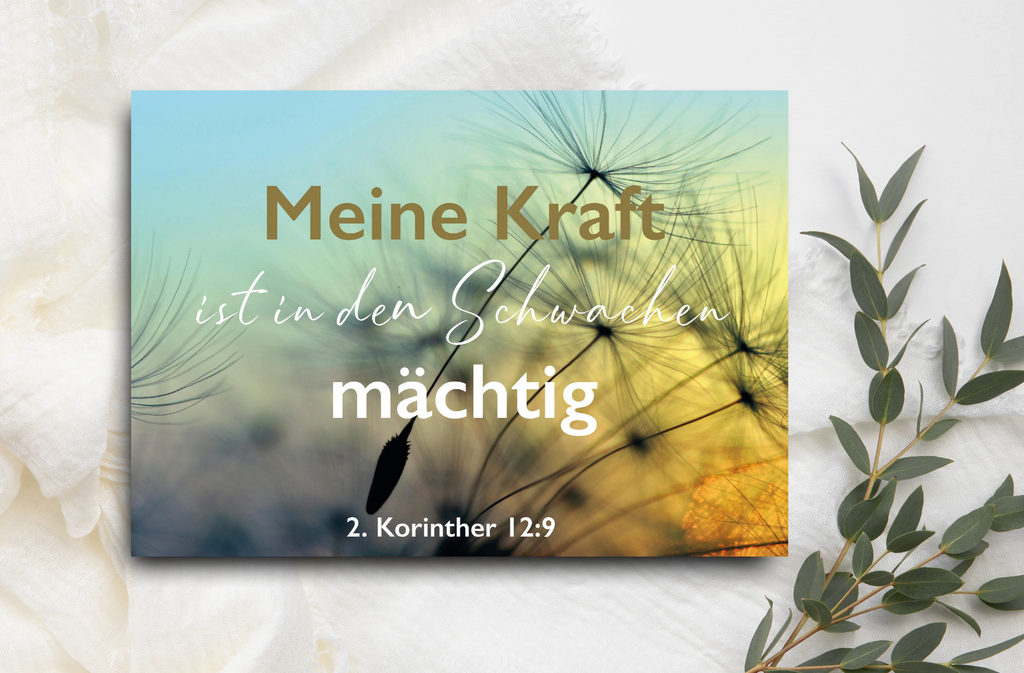 Postkarte Pusteblume