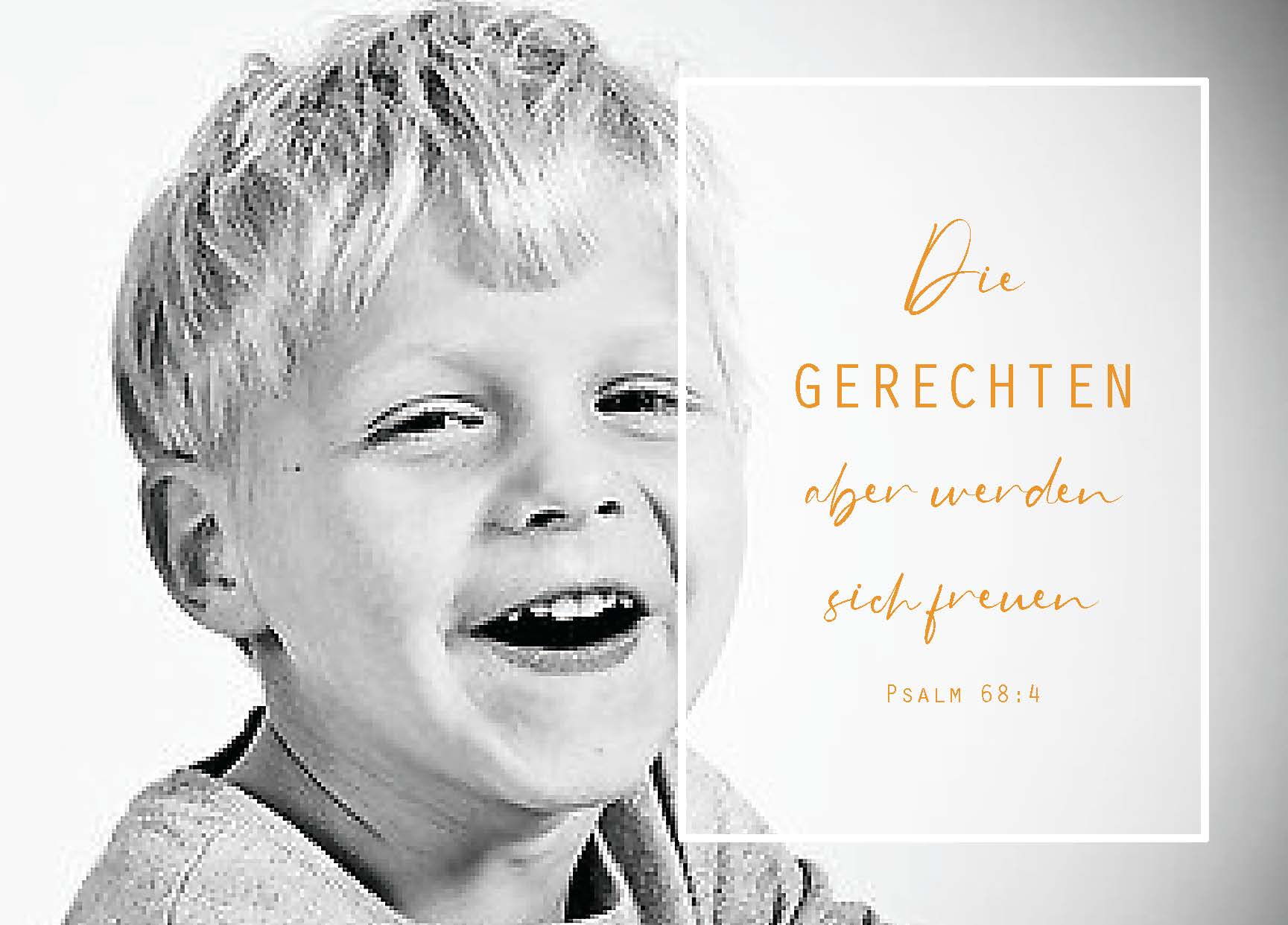 Postkarte  Die Gerechten aber