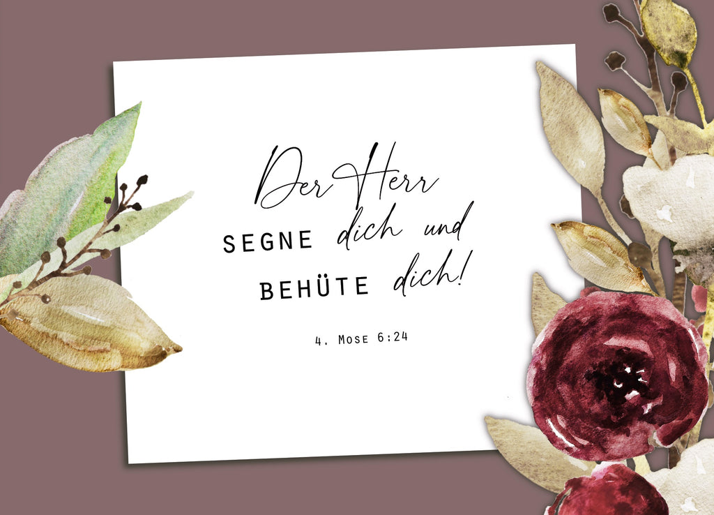 Postkarte Der Herr segne dich