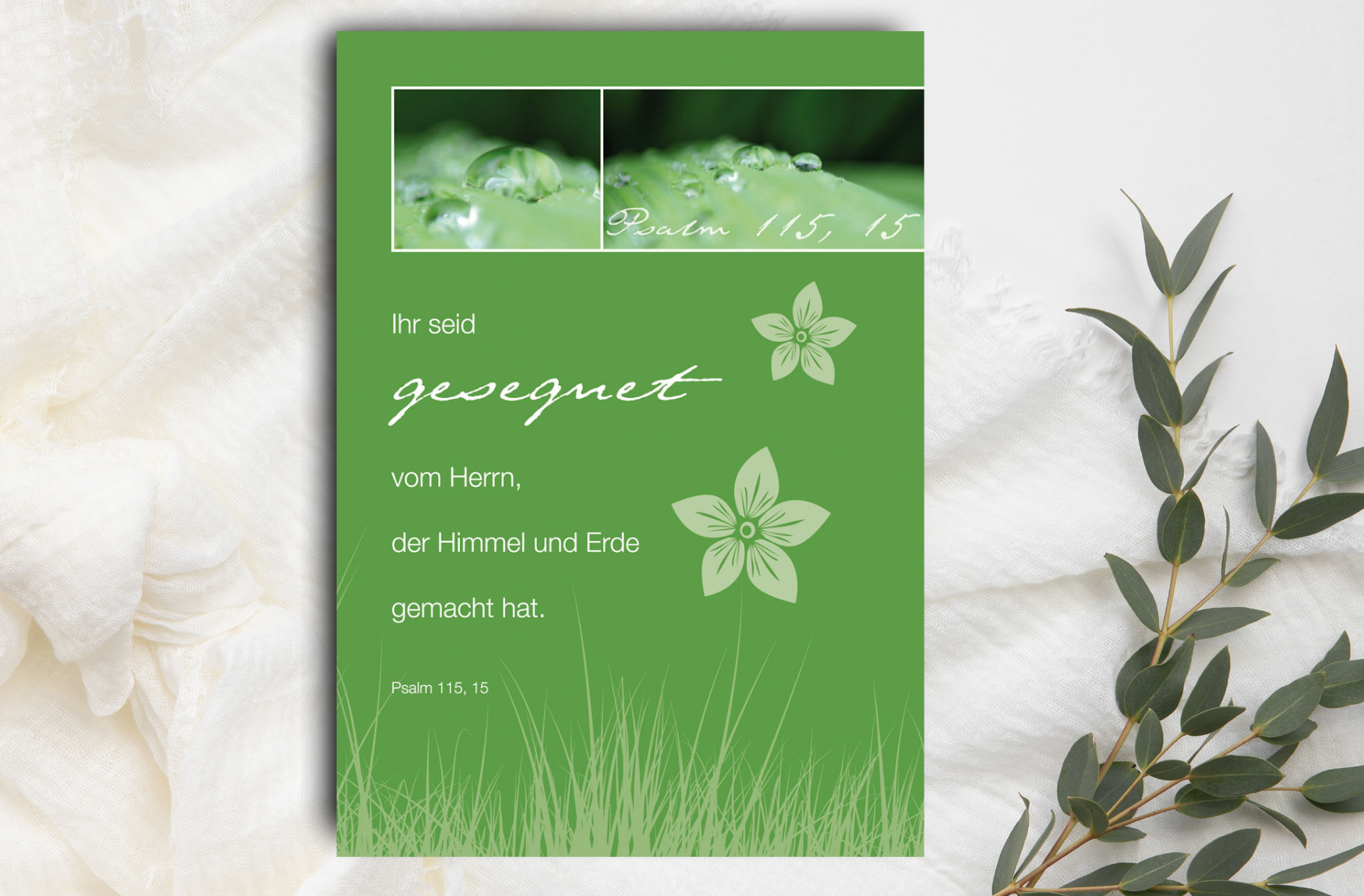 Psalm-Cards gesegnet